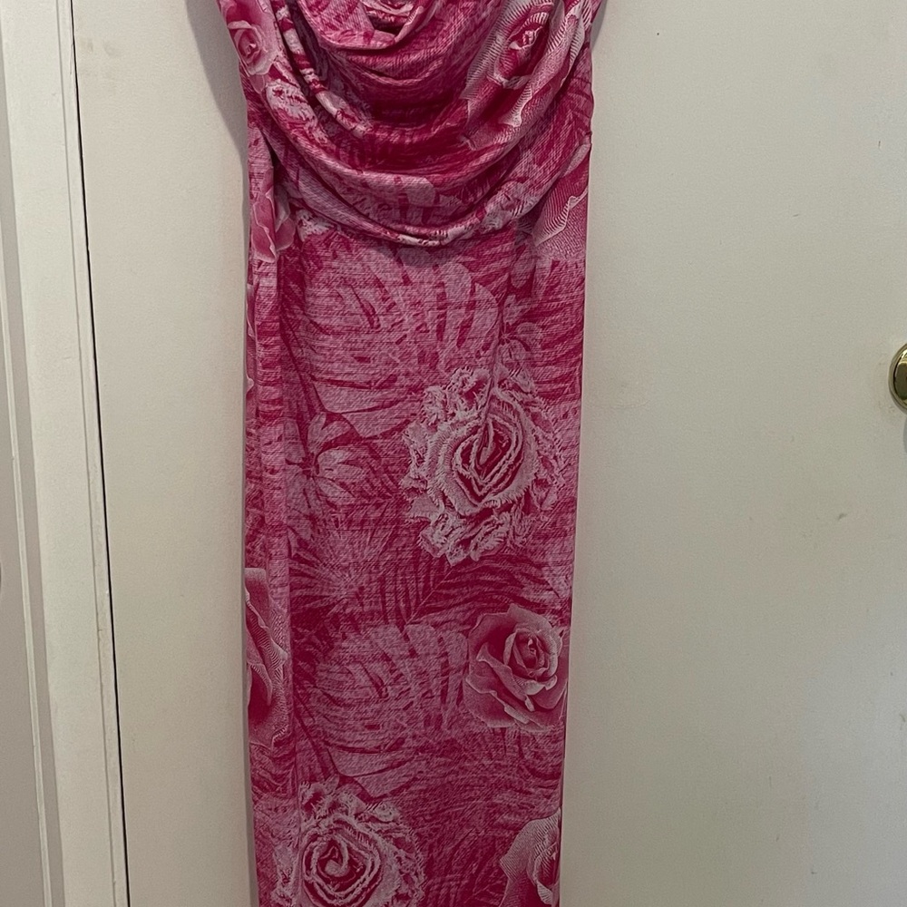Fashion Nova Pink Rose Dress